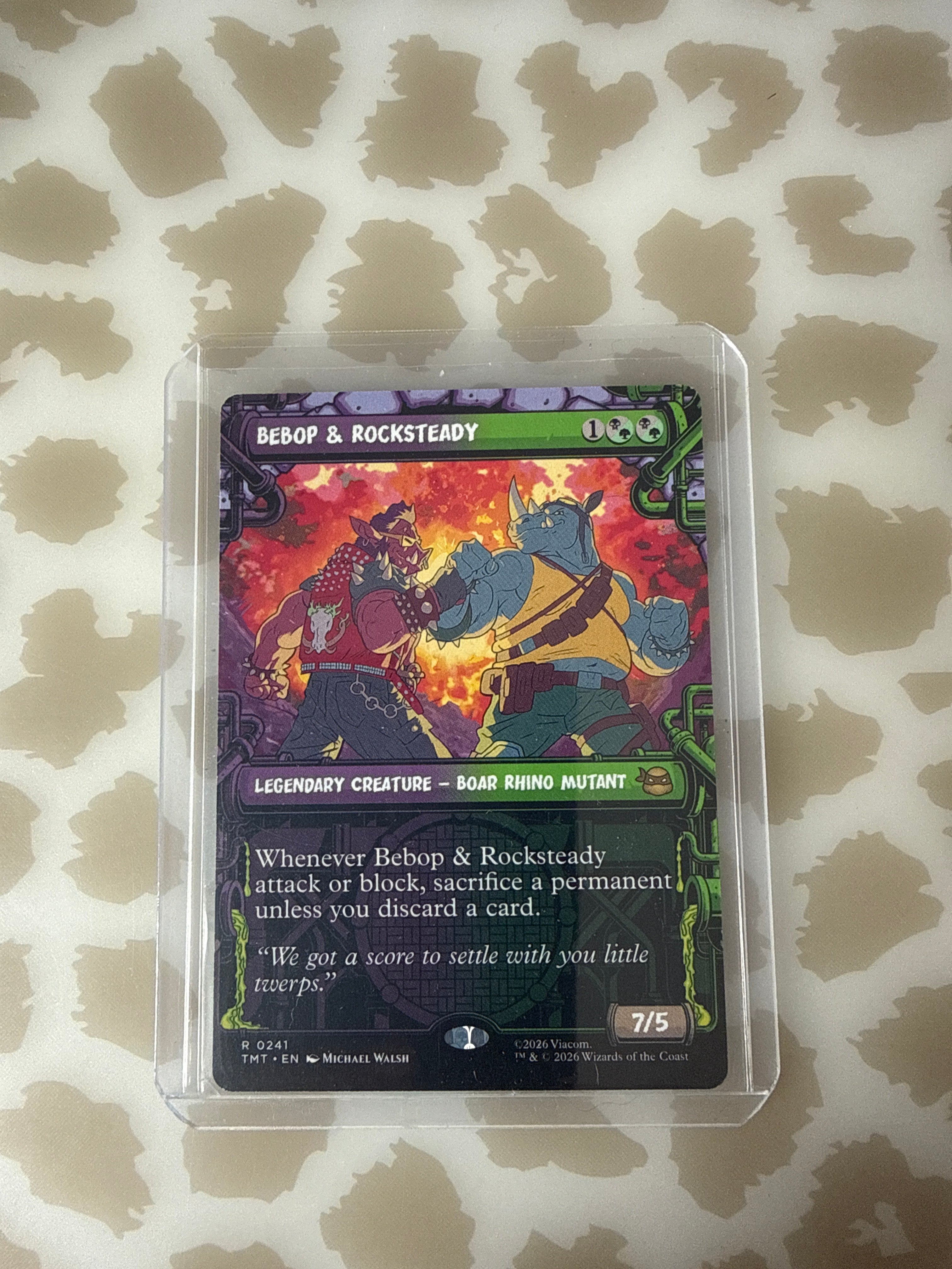 Bebop & Rocksteady Borderless Rare