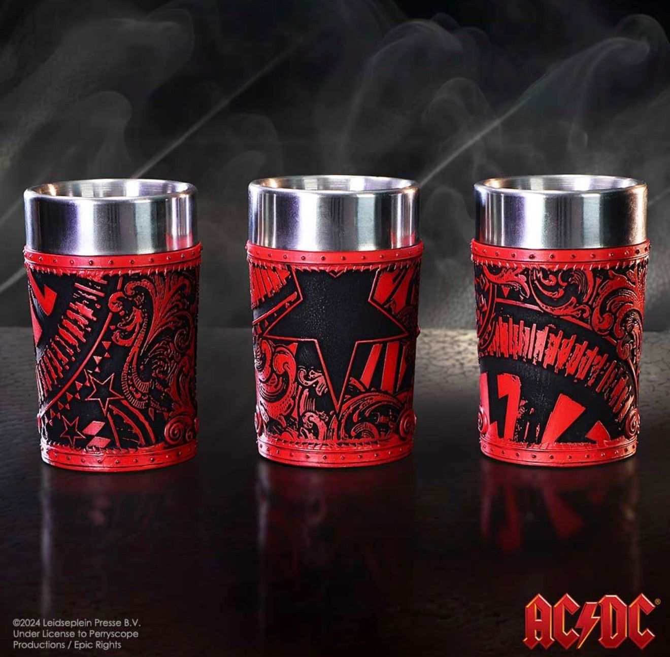 ACDC Logo Shot Glass Set (Set of 3) 8.7cm