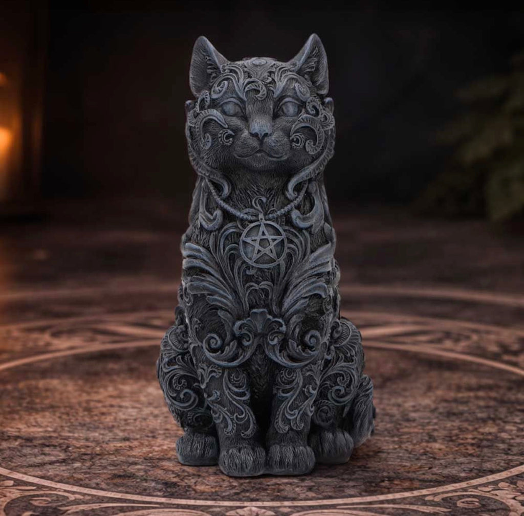 Hexbound Fmailiar Black Cat Figurine 23cm