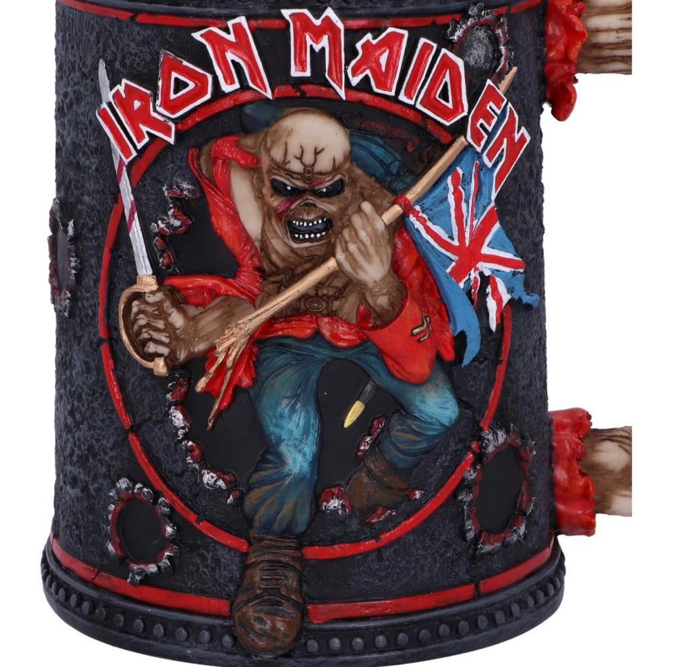 Iron Maiden Eddie The Trooper Tankard Mug Officially Licensed Merchandise 14CM