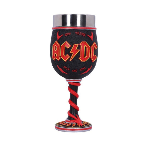 AC/DC High Voltage Rock and Roll Goblet Lighting Horns Wine Glass 19.5 CM