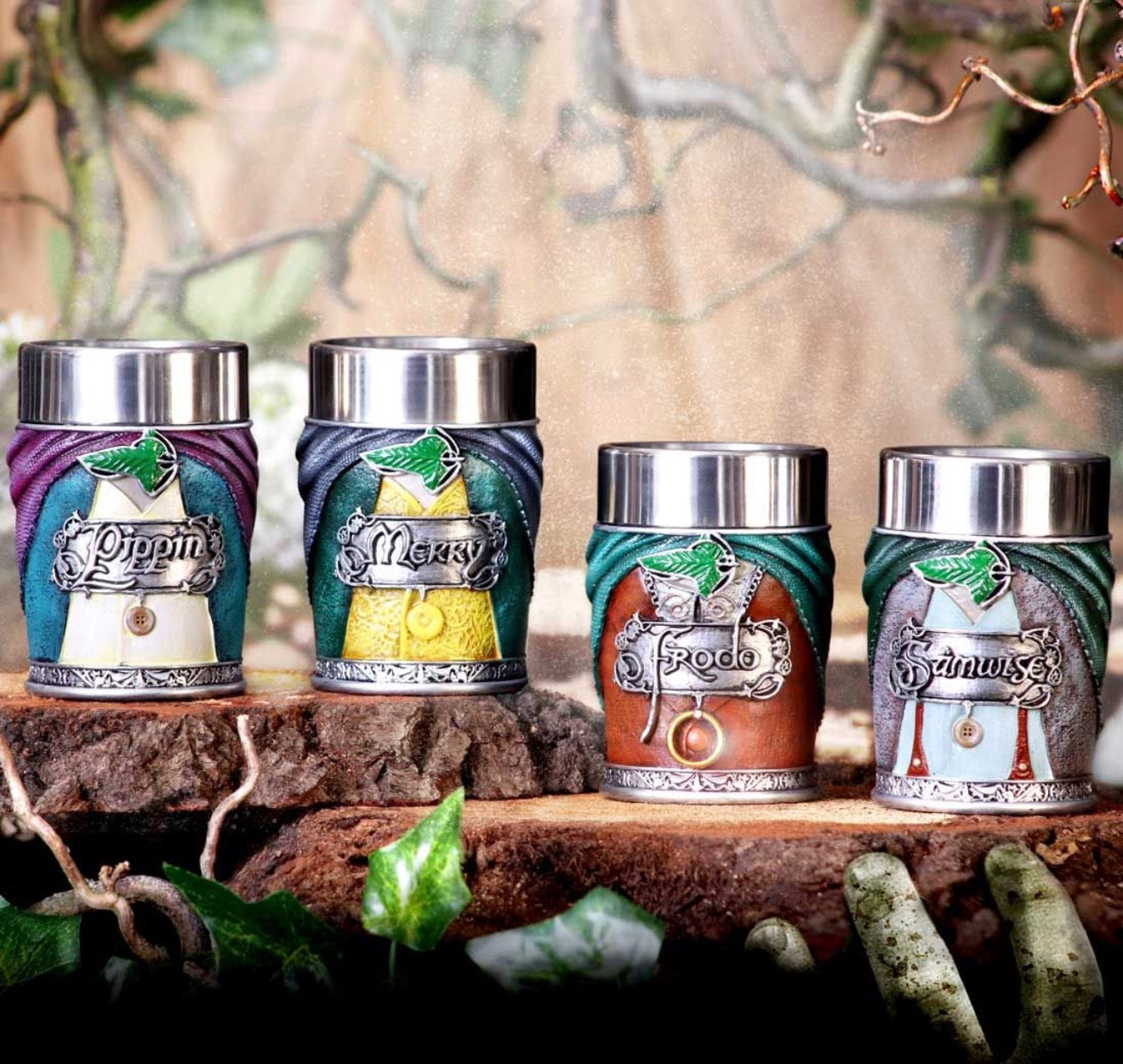 Lord of the Rings Hobbit Shot Glass Set (Set of 4)