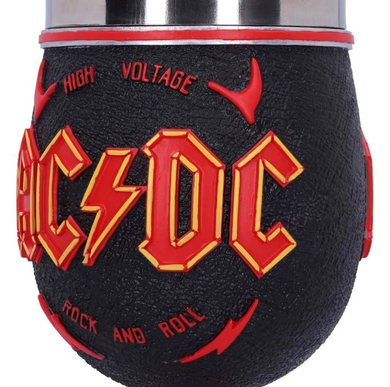 AC/DC High Voltage Rock and Roll Goblet Lighting Horns Wine Glass 19.5 CM