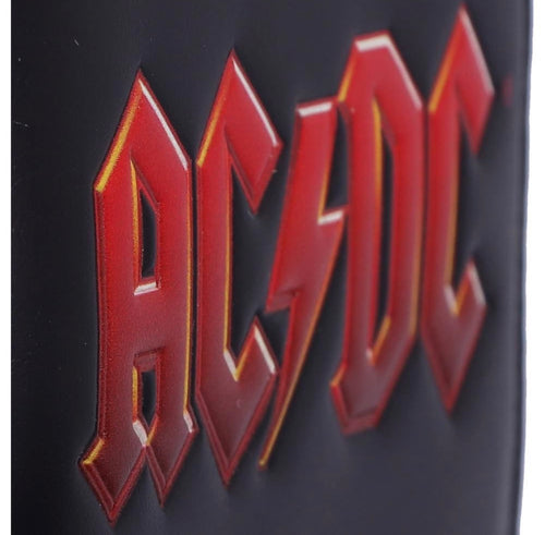 AC/DC Logo Leather Lightning Chained Wallet Purse 11CM